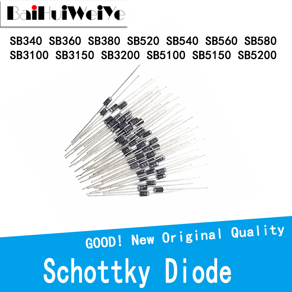 20PCS SB340 SB360 SB380 SB520 SB540 SB560 SB580 SB3100 SB3150 SB3200 SB5100 SB5200 Schottky Diode DO