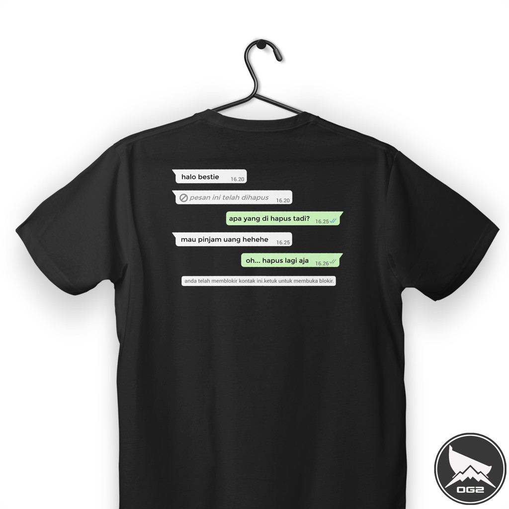 สั่งซื้อเสื้อยืด wa utang halo bestie R001 OG2 2A R