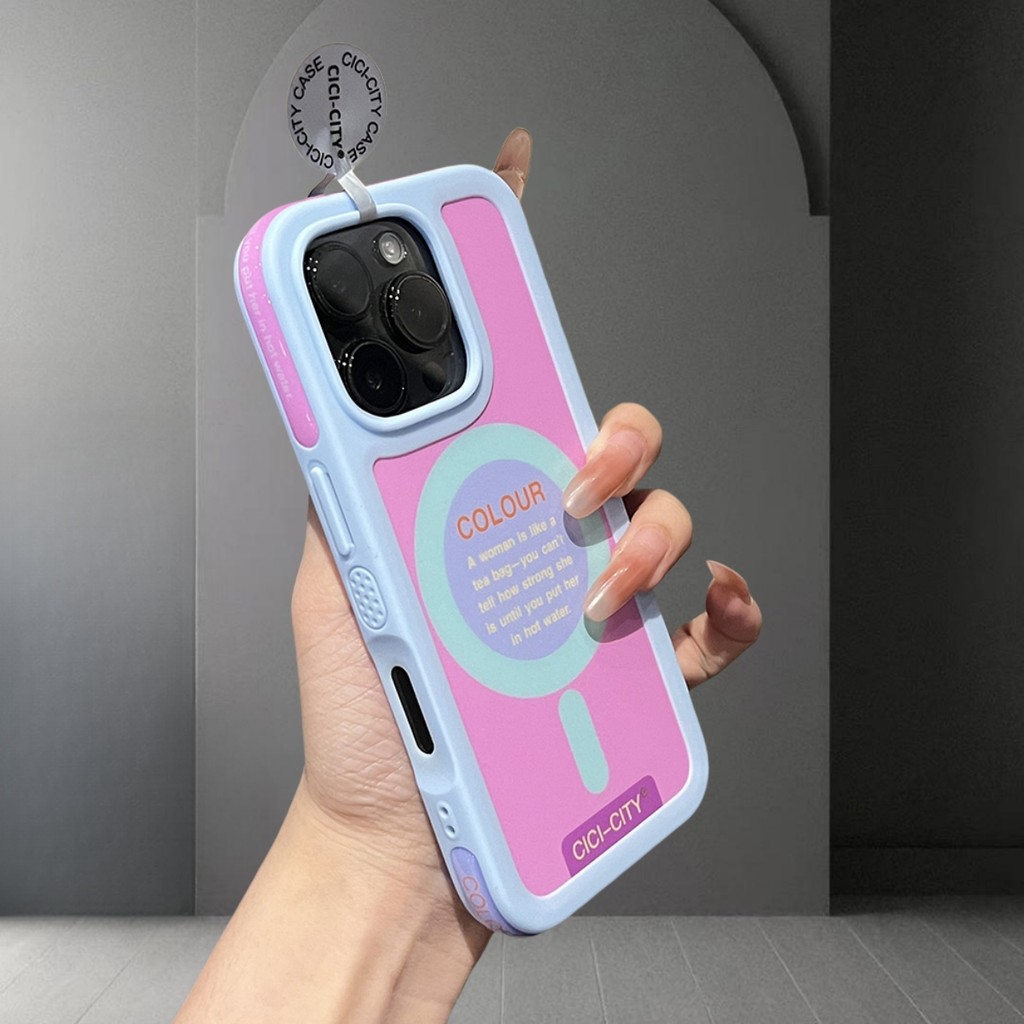 ขายร้อนสไตล์ใหม่ฤดูร้อน Dopamine เคสโทรศัพท์ IMD ผิวรู้สึก Anti-Drop Hard กรณีเฉพาะกันชนสําหรับ iPhone 16 15 14 Pro max iPhone 13 กรณี