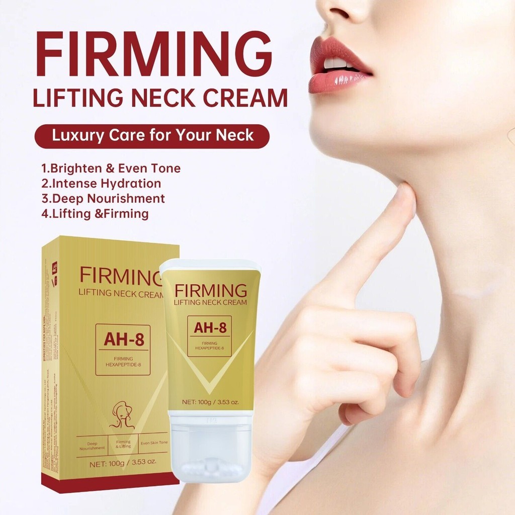 AH 8 ครีมคอกระชับสําหรับผิวที่มีรอยย่น; Body Moisturizing Comfort Massage Neck Cream Care