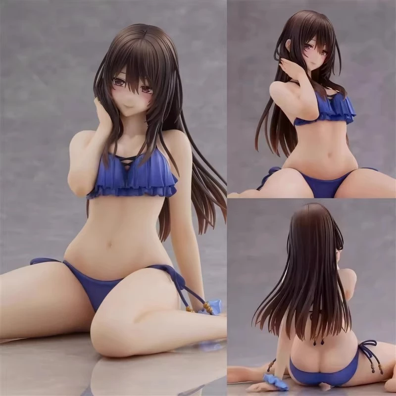 12 ซม.อะนิเมะรูป Minazumi Kasane ชุดว่ายน้ํา Action Figure เปลี่ยน Face ผู้ใหญ่รุ่นสาวสวย Minazumi Kasane ตุ๊กตาของเล่นของขวัญ