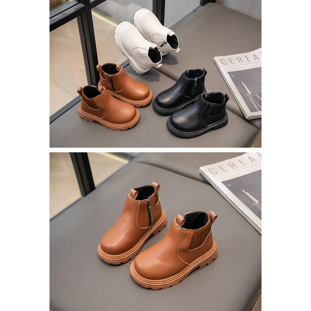 รองเท้าเด็กข้อเท้าด้านล่างนุ่มลื่น เหมาะสำหรับฤดูใบไม้ร่วงและฤดูหนาว แฟชันชายหญิง - รูปที่ 6