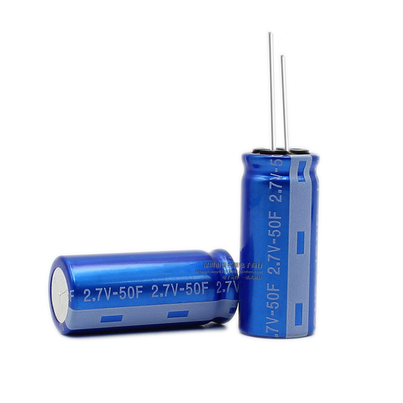 Ferra Capacitor 2.7V50F 50f/2.7V 2R7 ตะกั่วทรงกระบอก R Type Super Capacitor 18 * 41.5 มม.