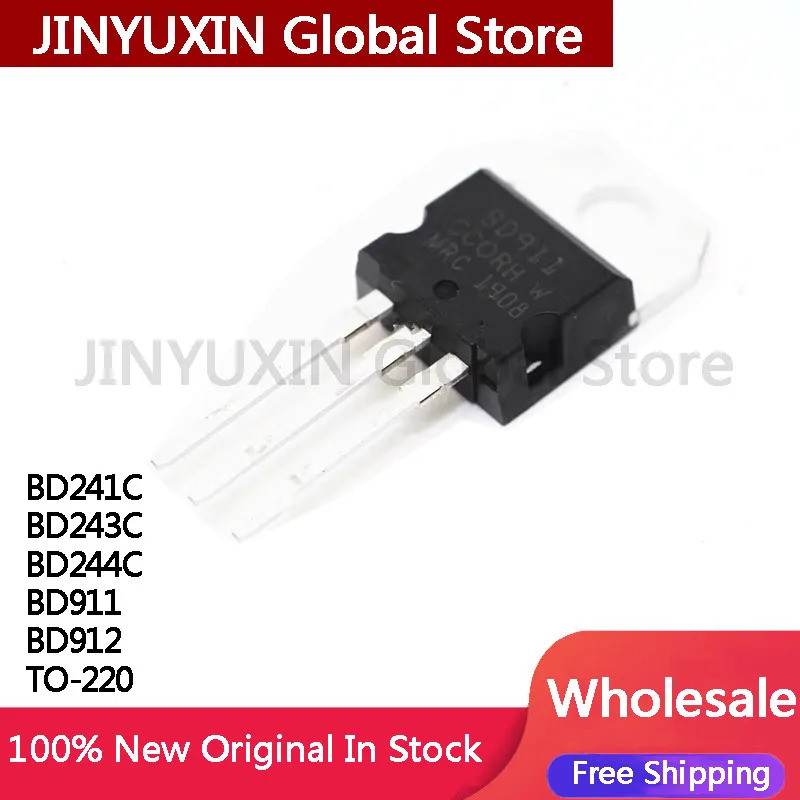 1-5PCS BD241C BD243C BD244C BD911 BD912 BD240C BD242C TO-220 Field-effect ทรานซิสเตอร์