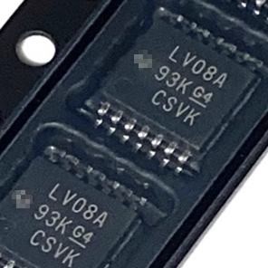 SN74LV08APWR   ซิลค์พิมพ์ LV08A   บรรจุภัณฑ์ TSSOP