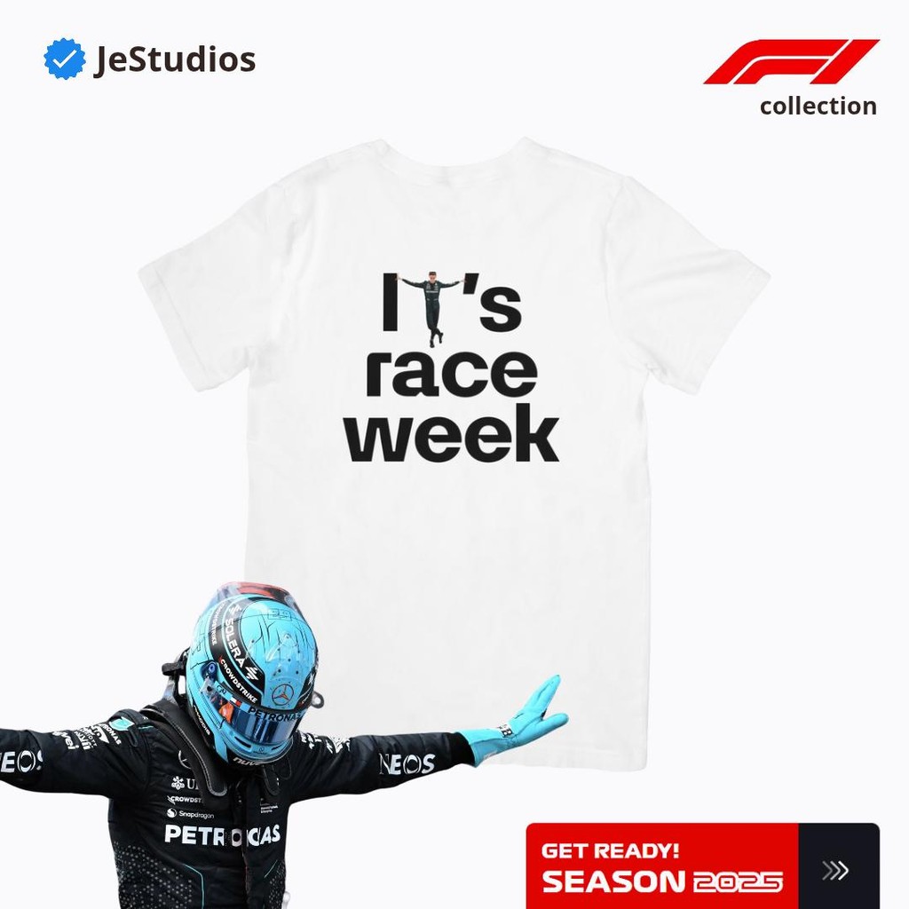 เสื้อยืด Meme F1 its Race Week Cotton Combed 30s Distro