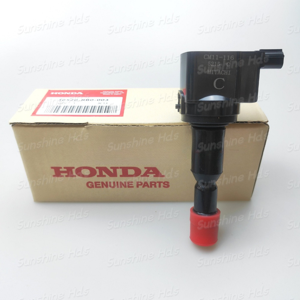 จัดส่งในพื้นที่GENUINE คอยล์จุดระเบิด Honda City / Jazz 2009-2013 30520-RB0-003 CM116 30520-RB0-S01