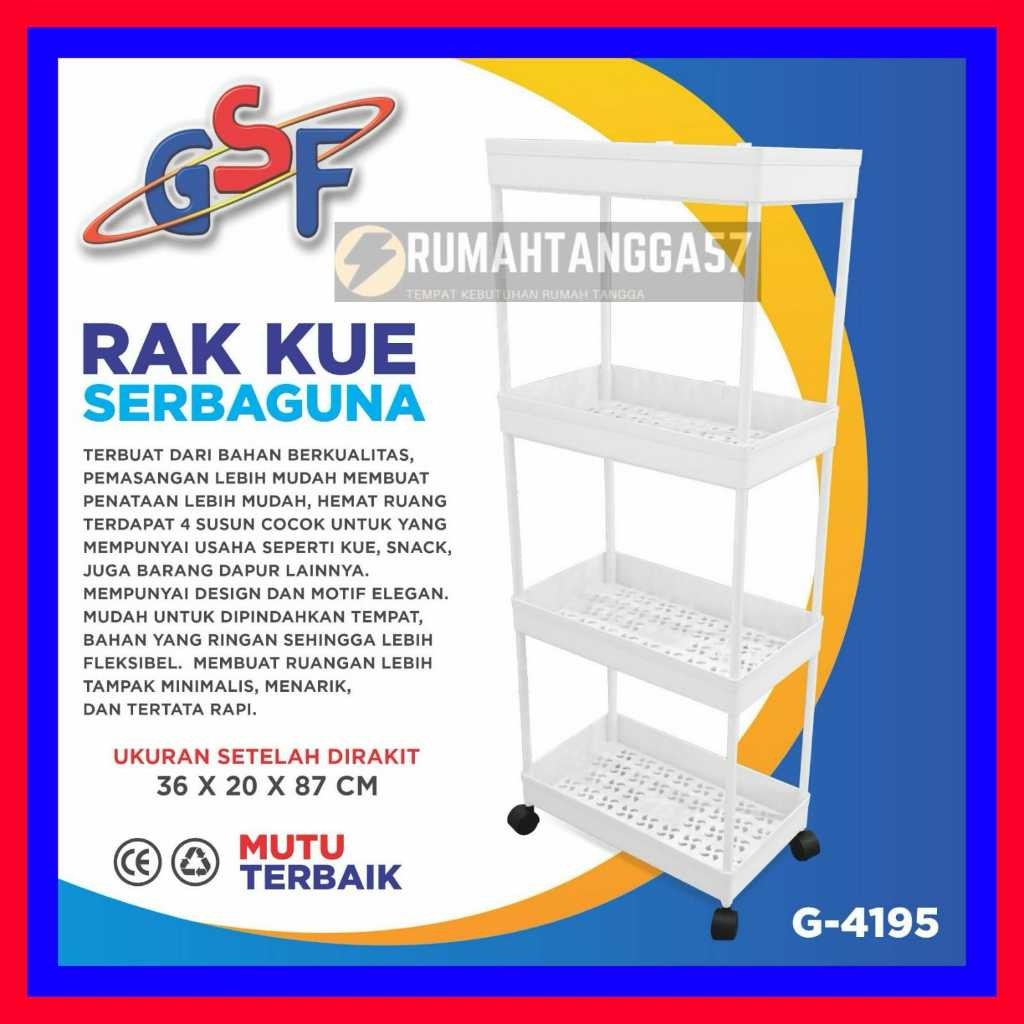 เครื่องครัวอเนกประสงค์ GSF 4195 / กระเป๋าเดินทาง GSF 4195 / ที่แขวนห้องน้ํา 4 ชั้น / ที่แขวนห้องน้ํา