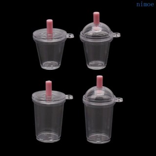 Nio 10 ชิ้นมินิจําลองถ้วยนม Miniature สมจริงถ้วยกาแฟตุ๊กตาอะ…