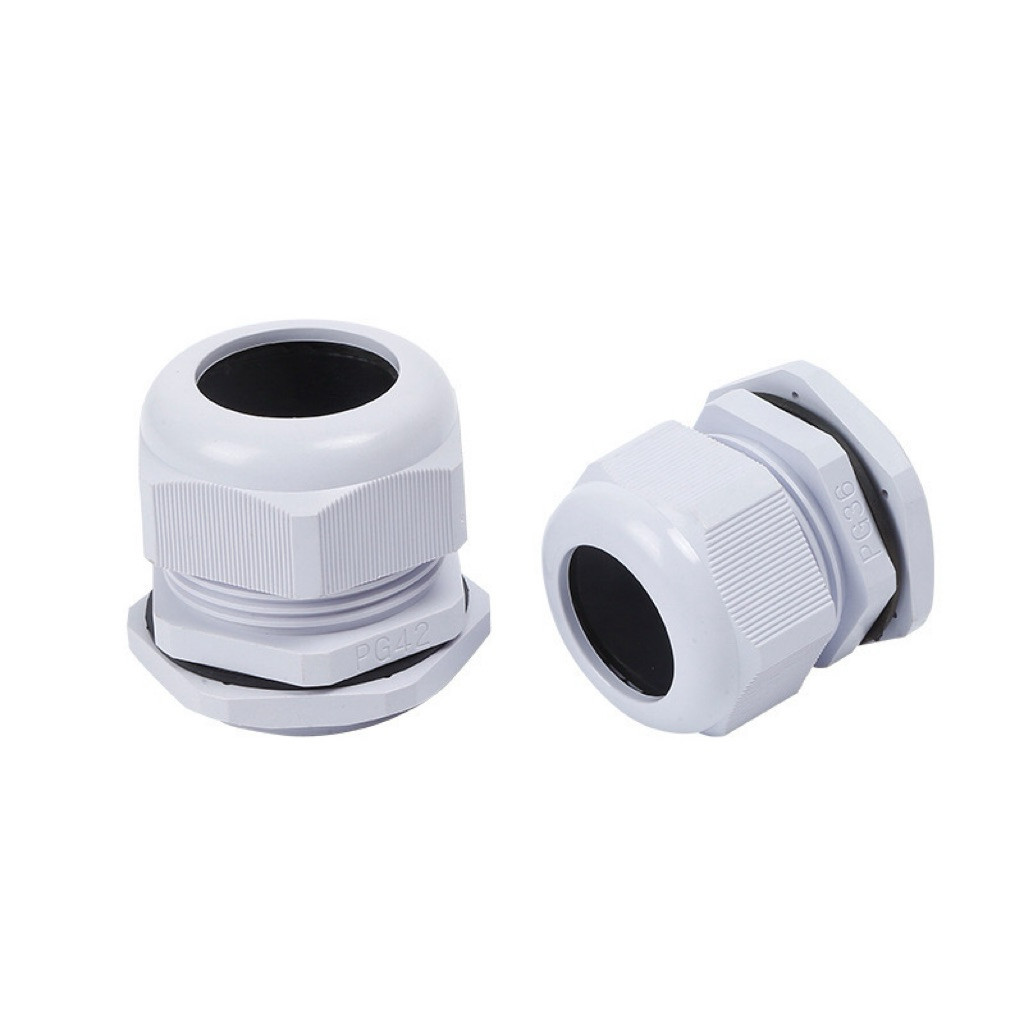 ร้านส่งไว IP68  PG7 PG9 PG11 PG13.5 PG16 PG21 PG25 PG29 PG36 สายCE สีขาว เคเบิ้ลเกรน Gland Connector