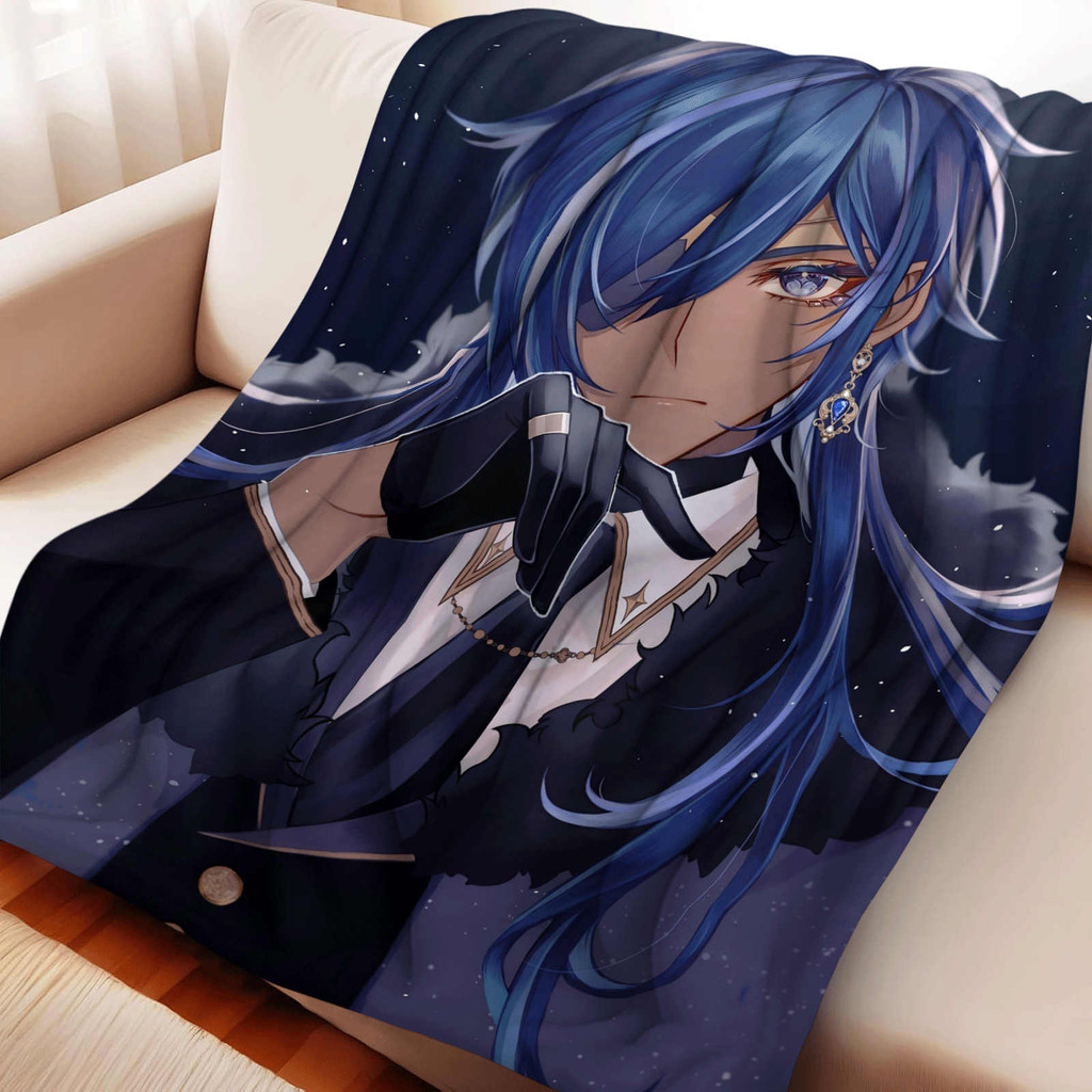 Genshin Impact Kaya Flannel ผ้าห่มฤดูร้อน Field Camping Cover ผ้าห่ม Nap ผ้าห่มเครื่องปรับอากาศ