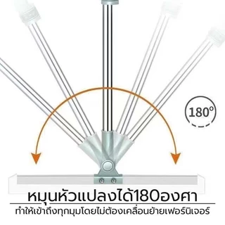 ให้พื้นแห้งเร็วขึ้น ไม้ปาดน้ำ ไม้รีดน้ำ ไม้กวาด ไม้ถูพื้น สำหรับกวาดน้ำและฝุ่น ปรับหมุนได้ 180° ล้างทำความสะอาดได้ง่าย