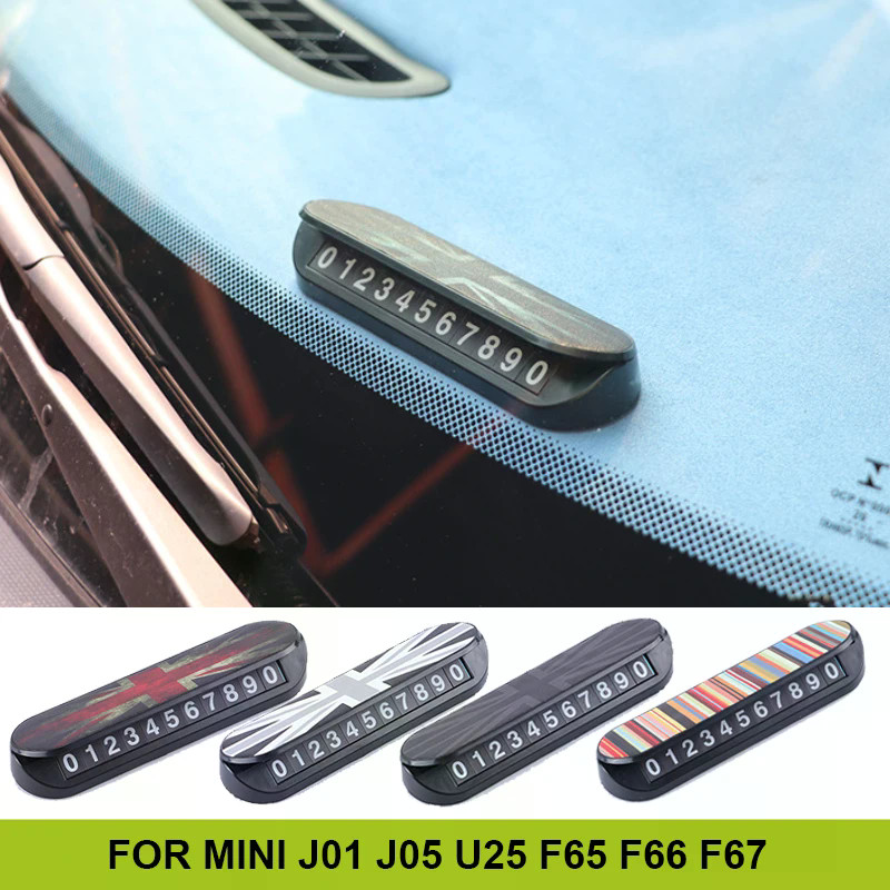 สําหรับ Mini Cooper SE J01 J05 Aceman Countryman U25 F65 F66 F67 JCW รถหนังที่จอดรถชั่วคราวการ์ดหมาย