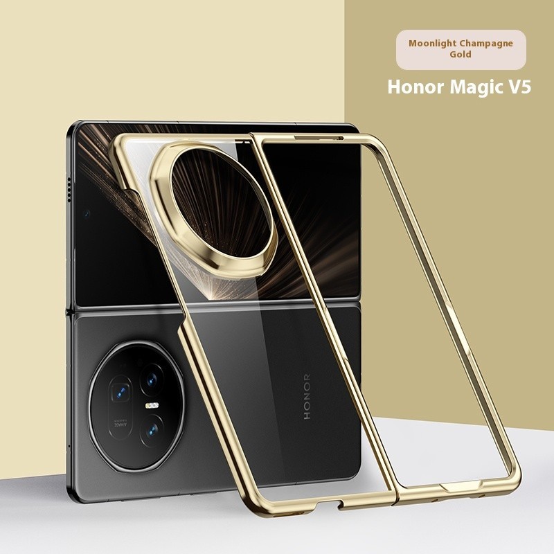 Electroplated โปร่งใส Hard เคสโทรศัพท์สําหรับ Honor Magic V5 VS3 V3 VS2 V2RSR VS V กล้องป้องกัน Simp