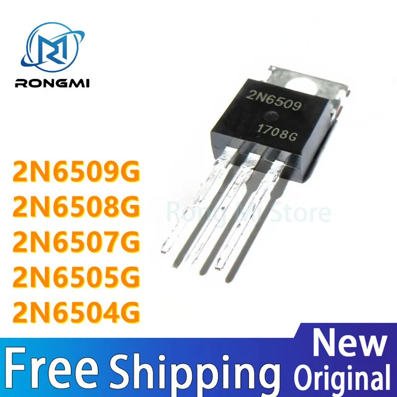1-5PCS 2N6509G 2N6508G 2N6507G 2N6505G 2N6504G 2N6508 2N6507 2N6505 2N6504 2N6509 TO-220 ทรานซิสเตอร