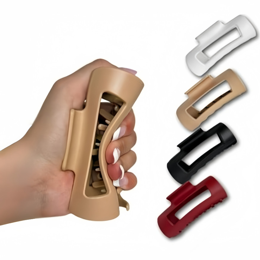 กรงเล็บคลิปสี่สี สำหรับผมหนามาก ออกแบบมาเพื่อยืดหยุ่น และมีน้ำหนักเบาทOUCH COZY CLIP