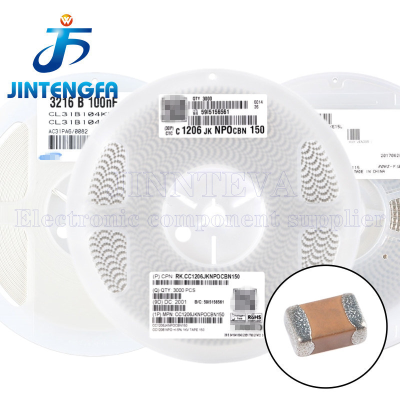 4000PCS 0603 50V 360J 36PF NPO(C0G) 5% 1608 ตัวเก็บประจุเซรามิก SMD MLCC*-&&