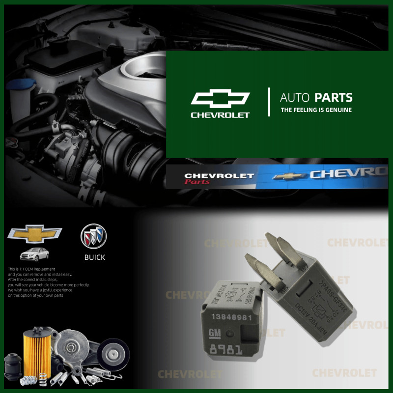 HYS AUTOMOTIVE RELAY 8430 8981 V11-1A-12V-20A 4 FEET BUICK ROEWE PA66-GF33 13500113 13848981 303-1AH