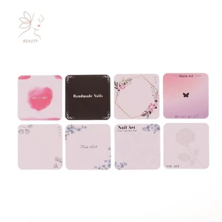 [เมย์บิวตี้] 20แผ่นกดบนเล็บด้านล่างดอกไม้แบบกระดาษแข็งภาพถ่าย ข้อเสนอ ทําด้วยมือเล็บปลอมเคล็ดลับศิลปะแสดงบัตรเครื่องมือทําเล็บ {ไทย}