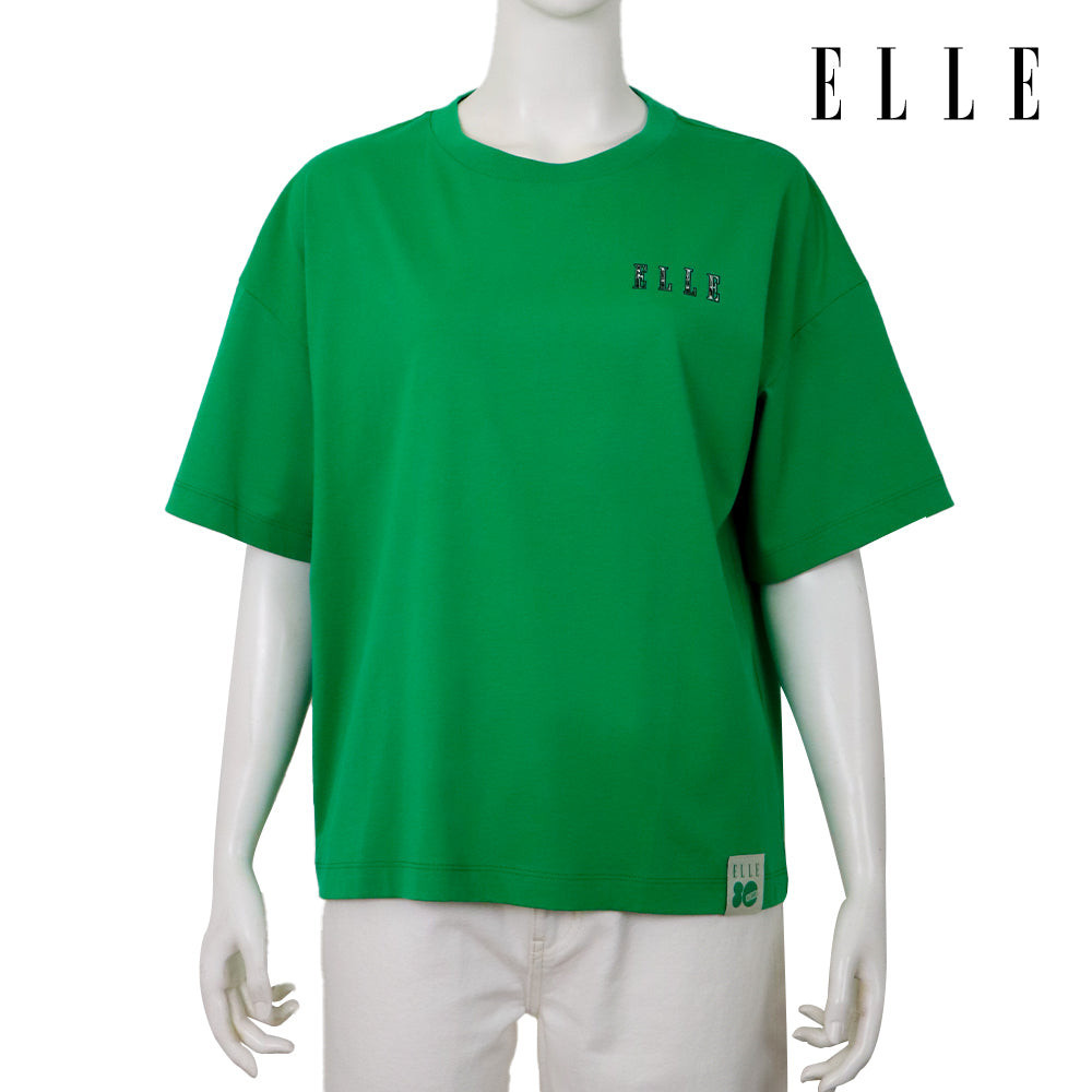 ELLE เสื้อยืด ผ้า COTTON แขนสั้น ทรง CROP ลายกราฟฟิค ELLE LIMITED EDITION COL ELLE 80 YEARS รุ่น W3K