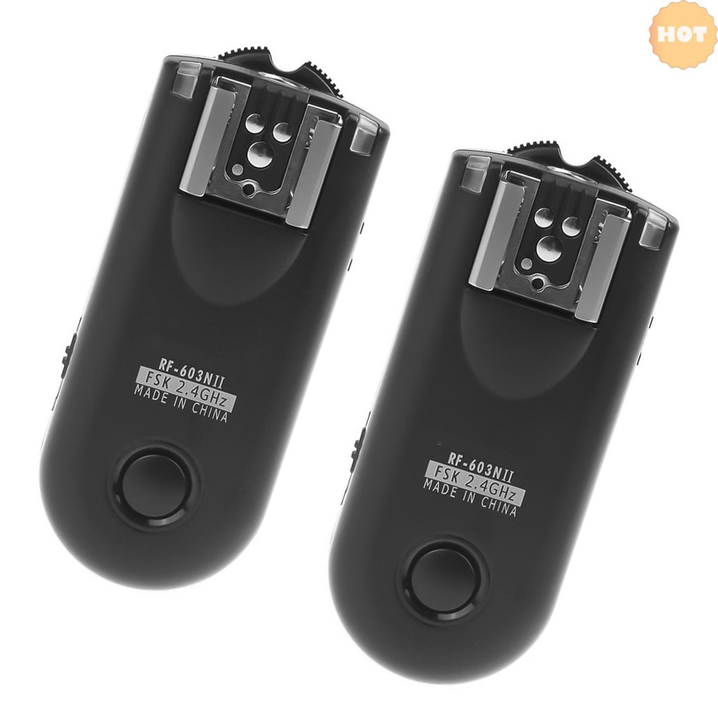 [2025 ใหม่] RF-603N II แฟลชระยะไกลไร้สายทริกเกอร์ N3 สําหรับ D90 D600 D5000 D7000
