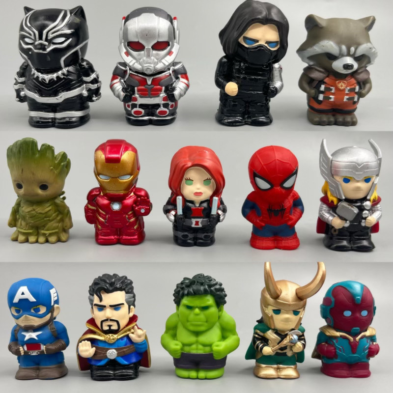 ถุงมือตัวละครซูเปอร์ฮีโร่ Avengers: Ant-Man, Black Panther, Black Widow, Little Raccoon, Iron Man