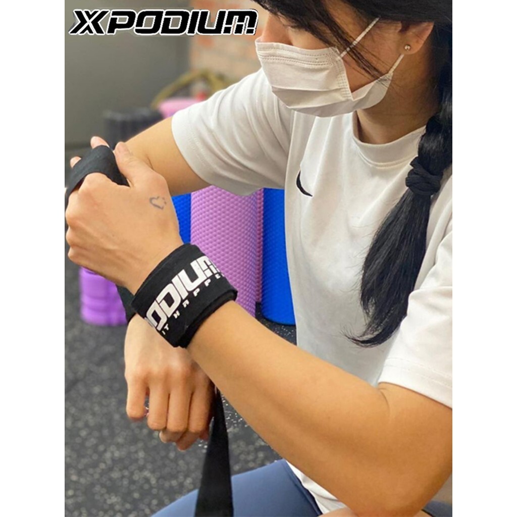 XPODIUM ผ้าพันข้อมือสำหรับแพลง ยกน้ำหนัก และฝึกดัมเบล ป้องกันแรงกด