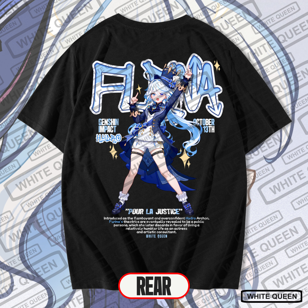 เสื้อยืด WHITE QUEEN - FURINA GENSHIN IMPACT - GENSHIN IMPACT FURINA DE FONTAINE