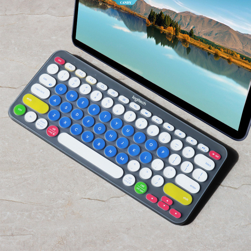 ฝาครอบคีย์บอร์ด Logitech K380 & K380 + PEBBL – ตัวป้องกันซิลิโคนกันน้ํากันฝุ่น [ZK]