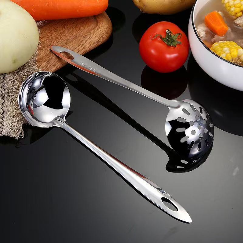 กระติกน้ำร้อนช้อนซุป Flasher สแตนเลสหนาไม่มีแม่เหล็ก Sheng Tang Long Handle Commercial Home Kitchen One Hook แบบพกพา