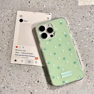 เคสไอโฟน 16 13 สำหรับ IPhone XR 11 15 13 12 16 14 Pro Max XS X 16Plus Max 15 7 8 16 Plus ปก IMD สุดหรูลายจุดใหม่
