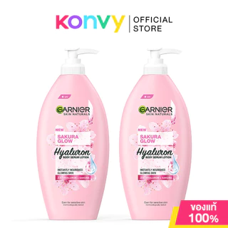 [แพ็คคู่] Garnier Bright Body การ์นิเย่ ผลิตภัณฑ์บำรุงผิวกาย 400ml (Bright Complete/Bright Sakura Glow)