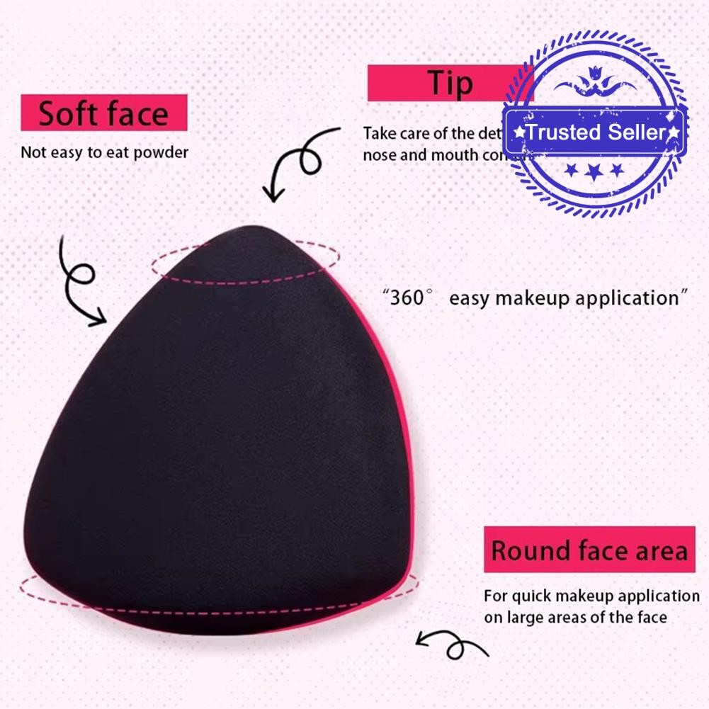 I Love Me Pink Black Pineapple Powder Puff Dry Dual Women And Wet Use P1q5