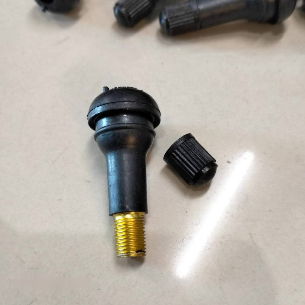 100ชิ้น/ถุง จุกลม จุ๊บยางรถยนต์ จุกยางดำ พร้อมศร TR412 TR413 TR414 TR415 - รูปที่ 6