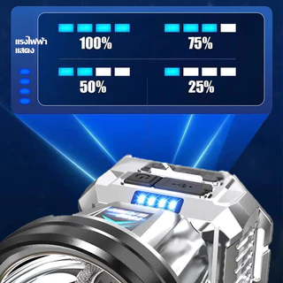 ซื้อ 1 แถม 1 ไฟฉายคาดหัวled 9000000W ไฟคาดหัวแรงสูง ไฟคาดหัวของแท้ แสงระยะ5KM ไฟฉายคาดหัวแท้