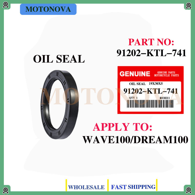 WAVE100/DREAM100 SEAL CENTER 91202-KTL-741-MotoNova