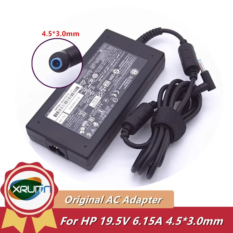 Original HSTNN-LA25 120W 19.5V 6.15A แล็ปท็อปชาร์จอะแดปเตอร์ AC สําหรับ HP Pavilion 17-AB003NG 17-AB