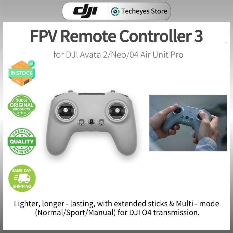 DJI FPV รีโมทคอนโทรล 3 สําหรับ DJI Neo/DJI Avata 2 /DJI O4 Air Unit Pro /DJI O4 Air Unit /DJI O3 Air
