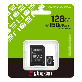 Kingston Canvas Select Plus microSD UHS-I Class 10 ความเร็วสูงสุด 150MB/s (64GB / 128GB / 256GB) รุ่น SDCS3
