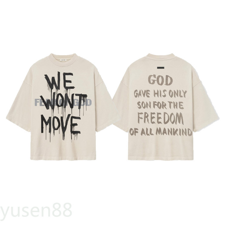 เสื้อยืดแขนสั้นผ้าฝ้ายแท้ ออกแบบเอกลักษณ์เฉพาะตัว เหมาะสำหรับฤดูร้อน