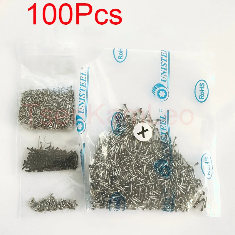 100 ชิ้นปกหลังสกรูสําหรับ iPhone 11 12 6s 6 Plus X XR 13 ด้านล่าง Dock Connector Five Star Pentalobe สกรู
