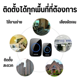 กริ่งประตูไร้สาย 36เสียงเพลงให้เลือกใช้งาน ปรับระดับเสียงได้ 4 ระดับ