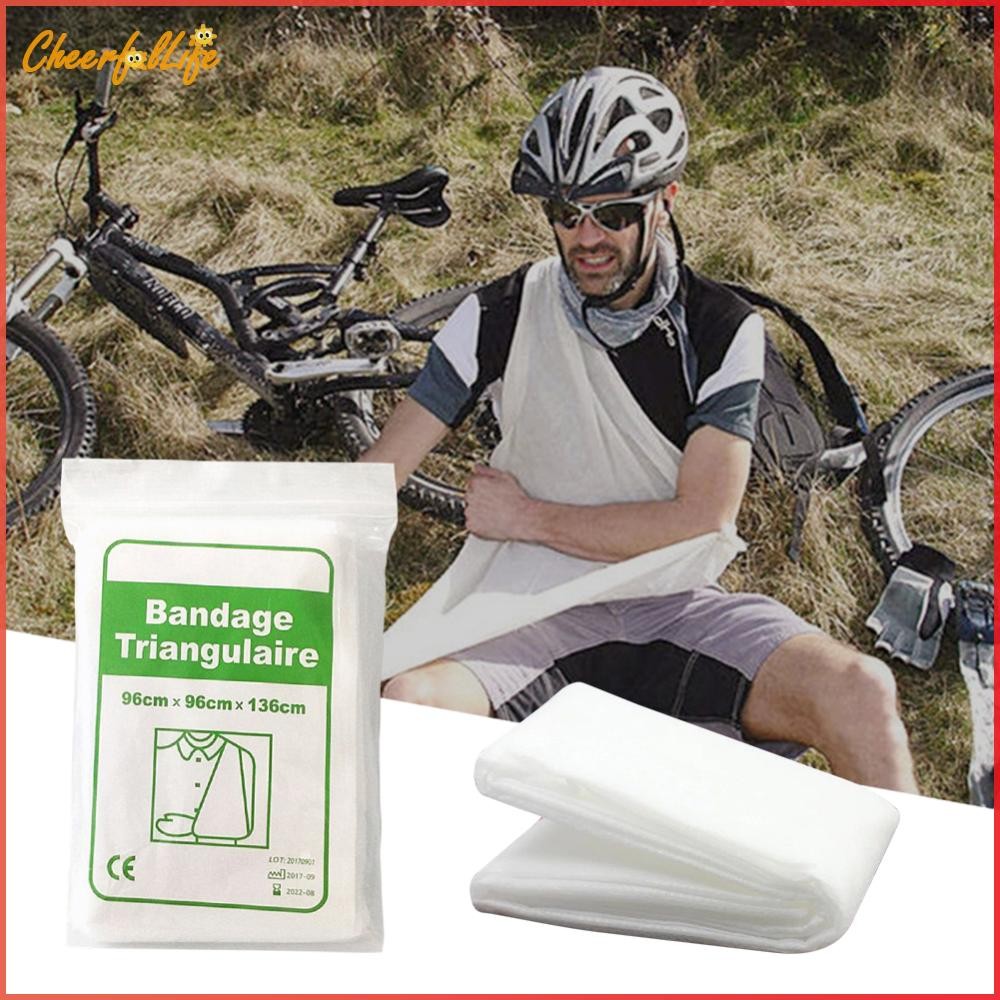 ผ้าพันแผลสามเหลี่ยมสำหรับปฐมพยาบาล การตรึงและการรองรับข้อศอกหรือกระดูกแตกหัก - รูปที่ 2