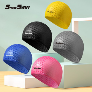 หมวกว่ายน้ํา ซิลิโคน ยืดหยุ่นสูง ทนทาน สําหรับผู้ใหญ่ และเด็…