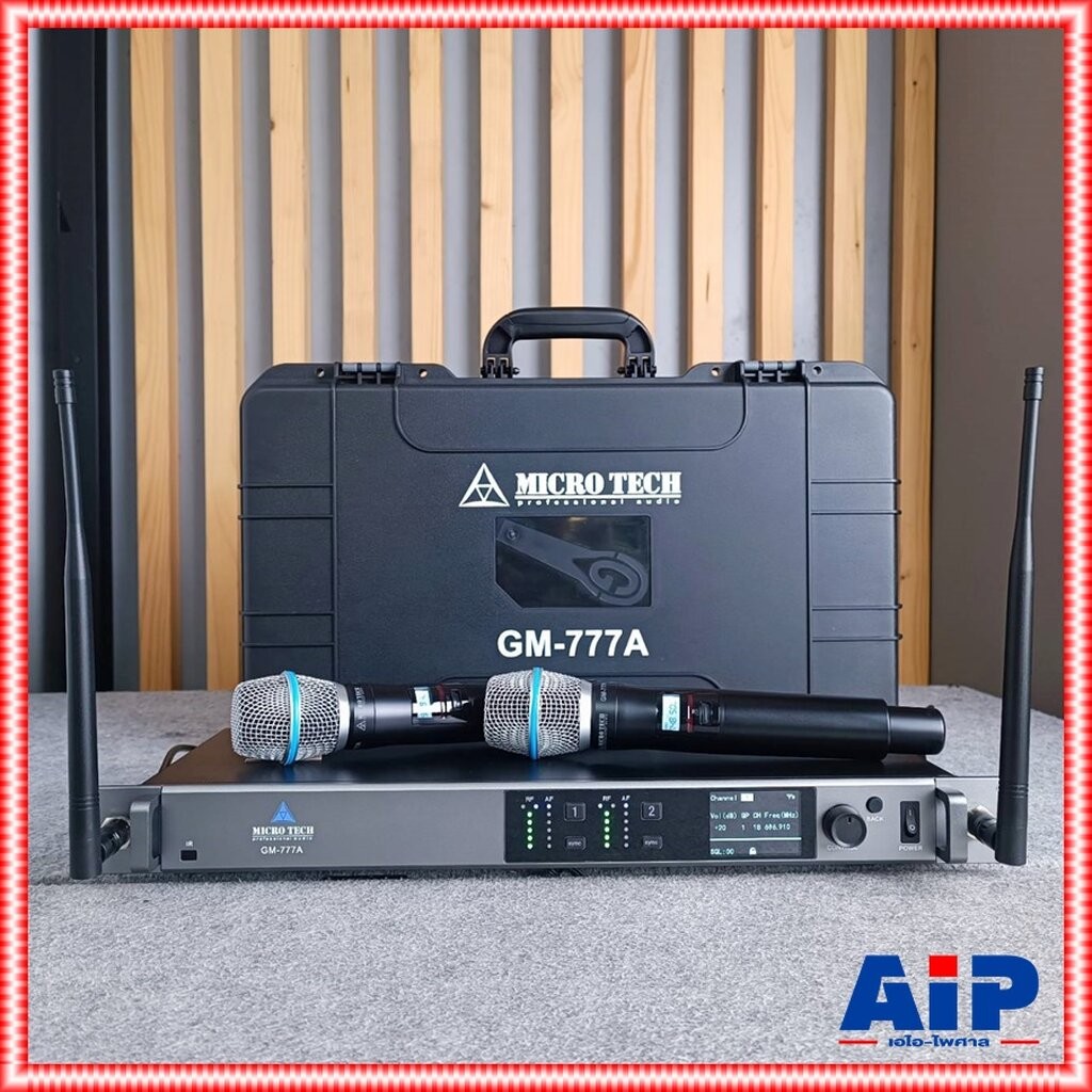 MICROTECH GM-777A ไมค์ลอยคู่ UHF ไมค์โครโฟน ไมค์ลอย ไมโคร เทค GM 777A GM777A เอไอ-ไพศาล