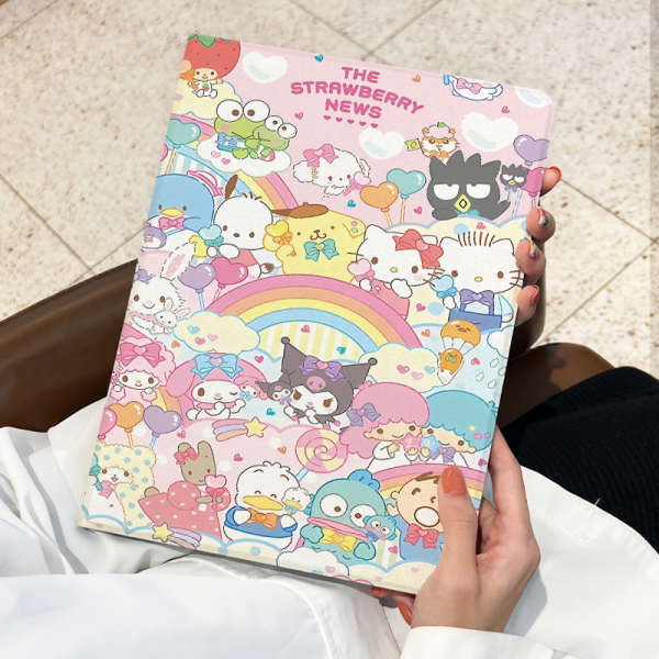 กรณี iPad zugu case ipad เคสป้องกันสำหรับ ipad air5/6กันกระแทก2022 Sanrio mini6พร้อมช่องใส่ปากกา10.2
