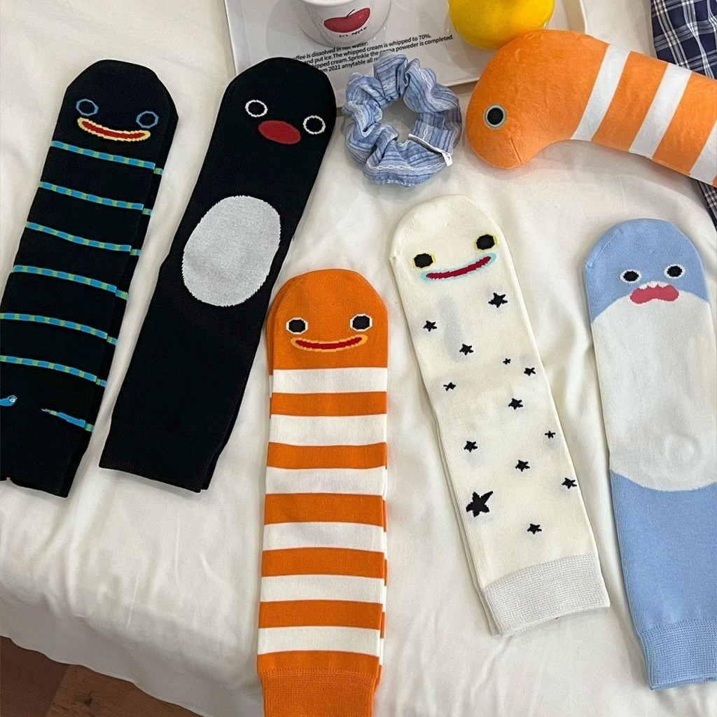 ถุงเท้าผู้หญิงดีไซน์ฉลาม จากซี리ーズของ Japan Okinawa Ocean Store