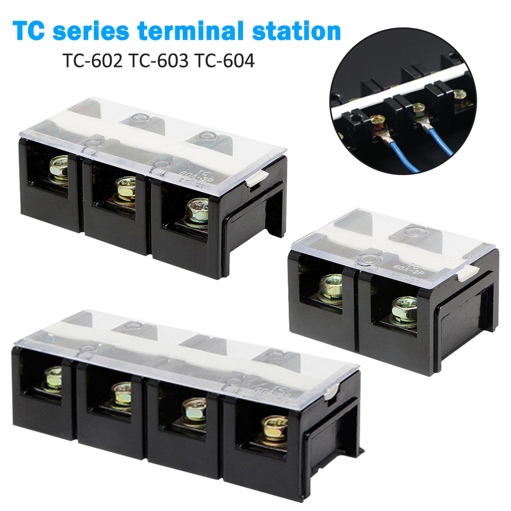บล็อกเทอร์มินัลแรงดันสูงสำหรับสายไฟ 600V: TC602, TC603, TC604