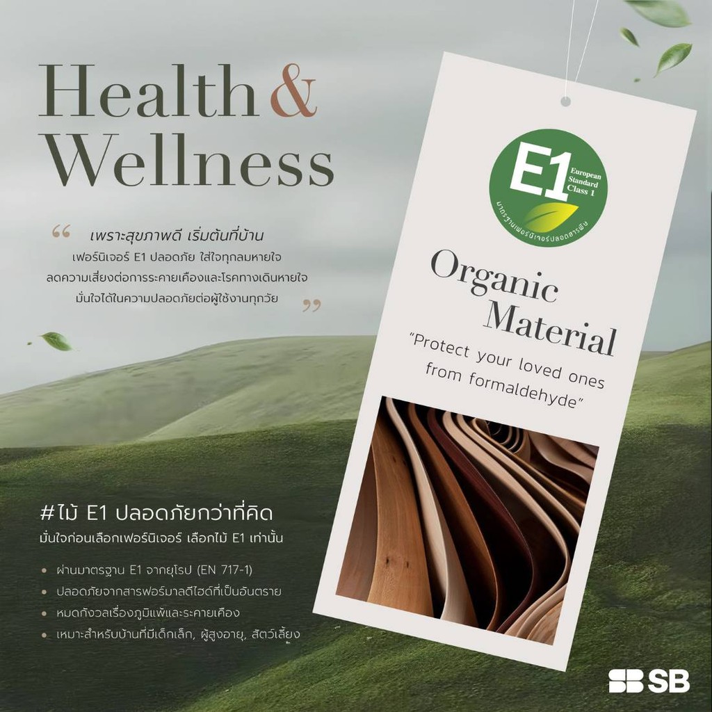 SB Design Square ตู้เก็บของ ขนาด 160 ซม รุ่น VALLEY สีไม้อ่อน (ความลึก 35 ซม.) (W160XD35XH75 ซม)  แบรนด์ SB FURNITURE - รูปที่ 6