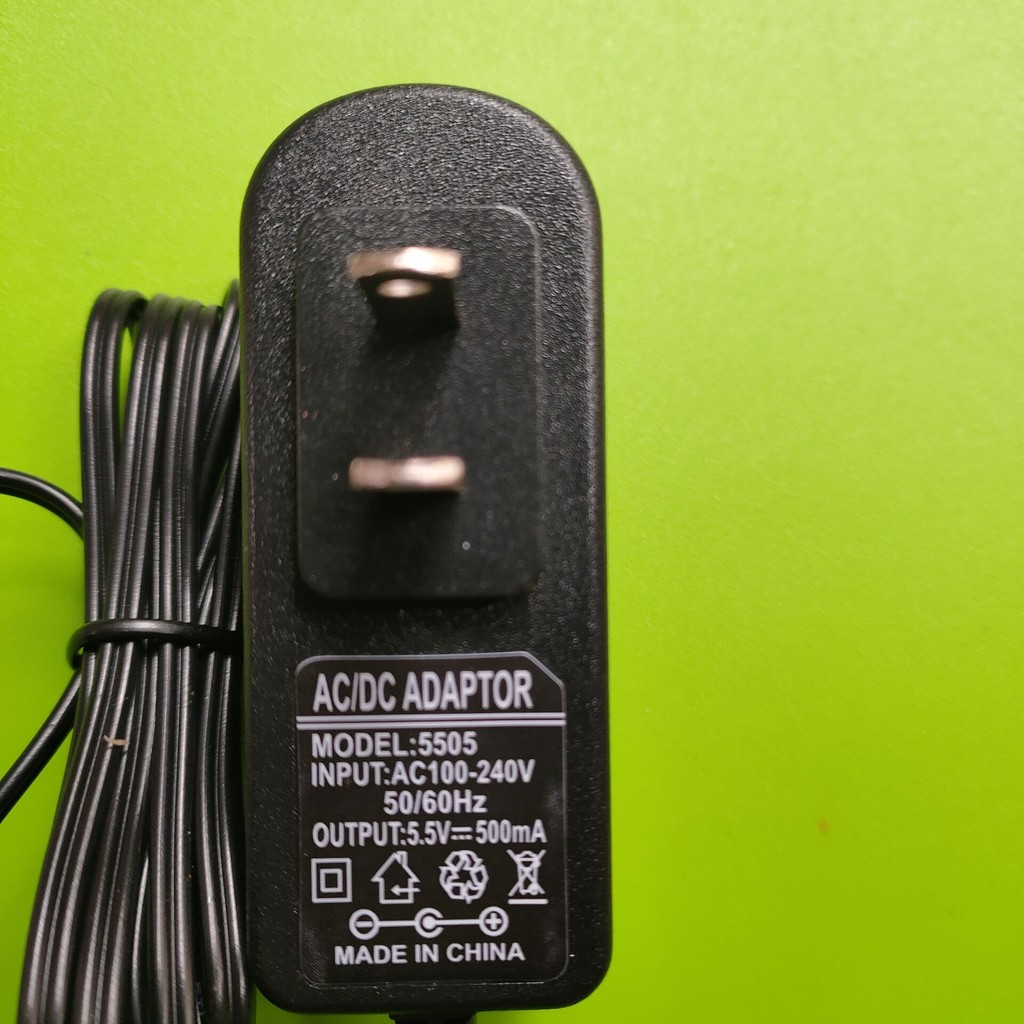 เหมาะสําหรับอะแดปเตอร์แปลงไฟหม้อแปลงไฟฟ้าโทรศัพท์ไร้สาย Panasonic 5.5V500MA PNLV226CN ปลั๊กในประเทศ